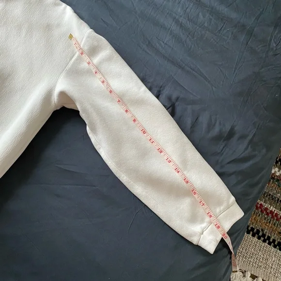 Club Monaco Funnel Neck Sweatshirt in Egret - Picture 8 of 15